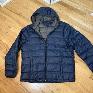 Abercrombie & Fitch Dark Down Filled Blue Puffer Jacket XXL